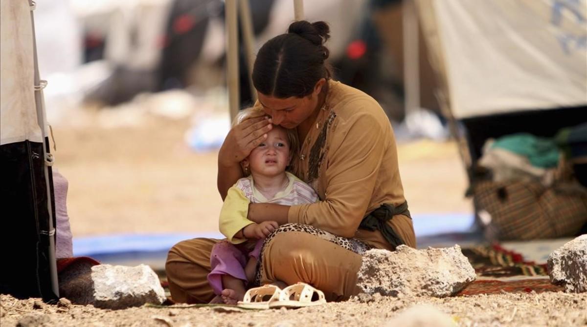 bgonzalez26984080 a refugee woman from the minority yazidi sect  who160606110323