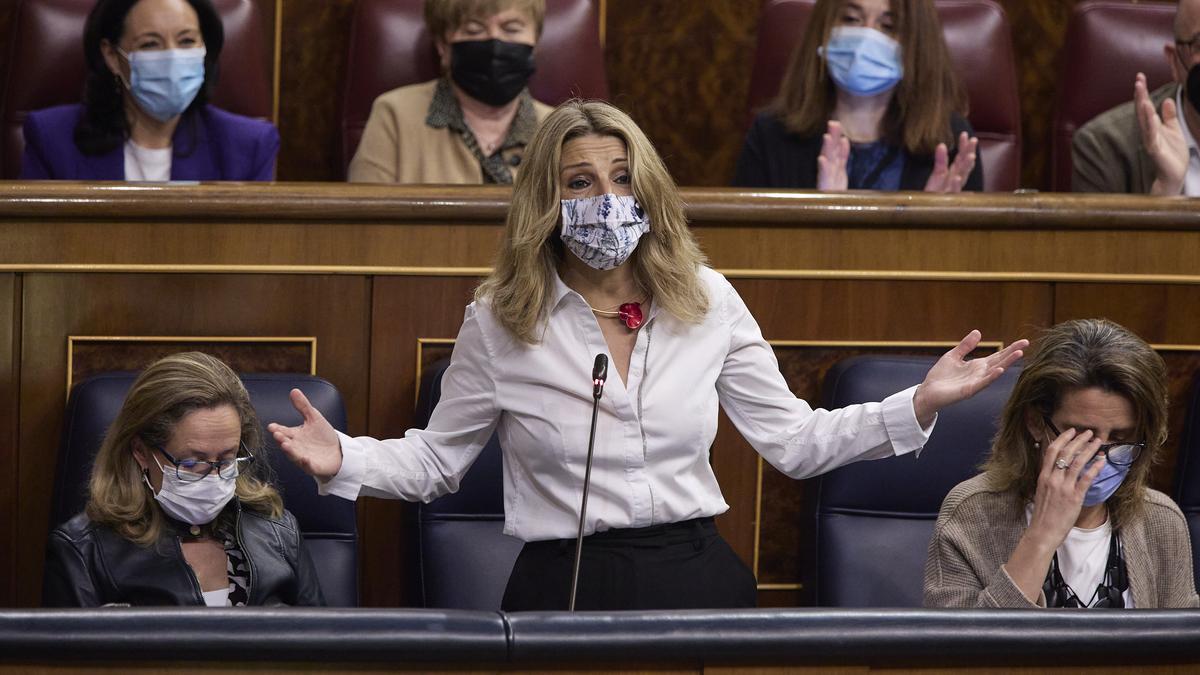 La vicepresidenta segunda y ministra de Trabajo, Yolanda Díaz.