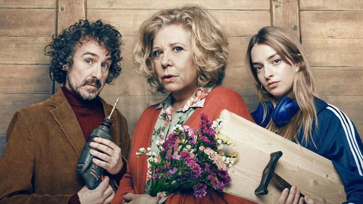 Pep Ferrer, Mercè Arànega i Abril Julien, d'esquerra a dreta