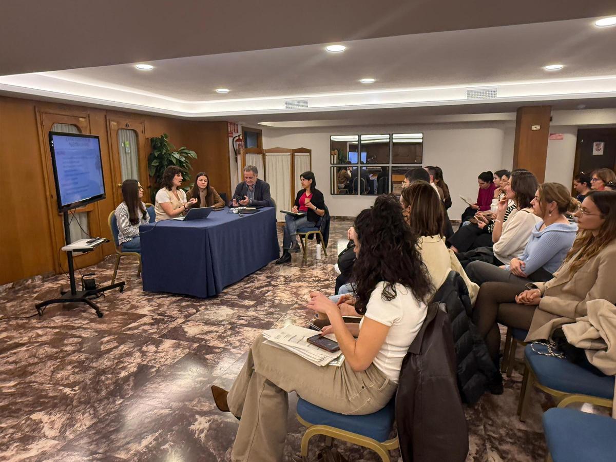 Un momento de la reunión del director general de Salud Mental con los psicólogos