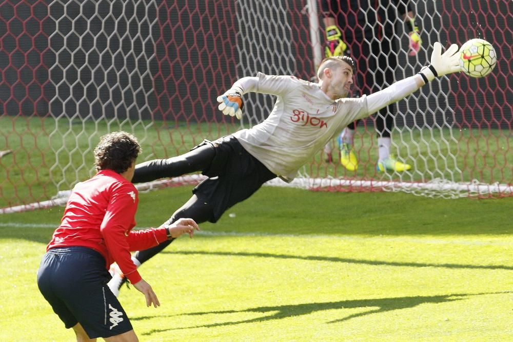 Entrenamiento del Sporting