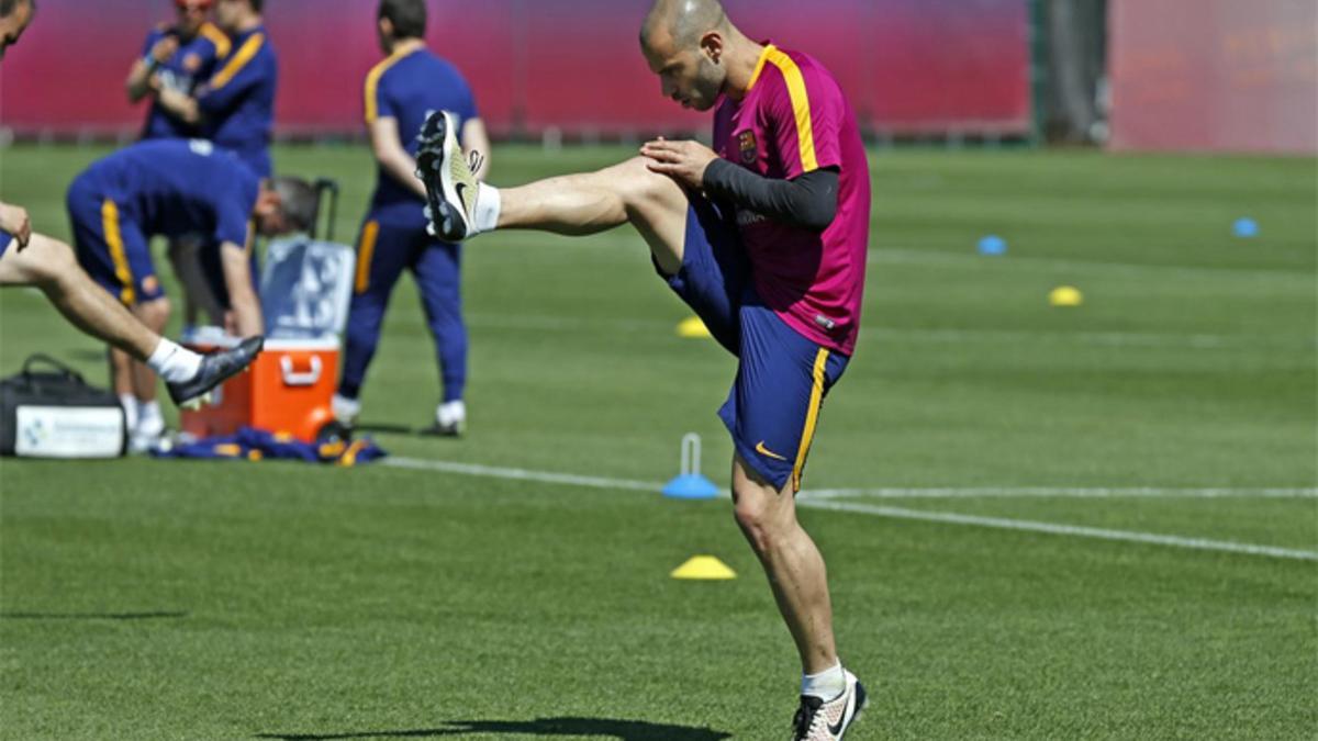 Javier Mascherano vuelve a ponerse a las órdenes de Luis Enrique