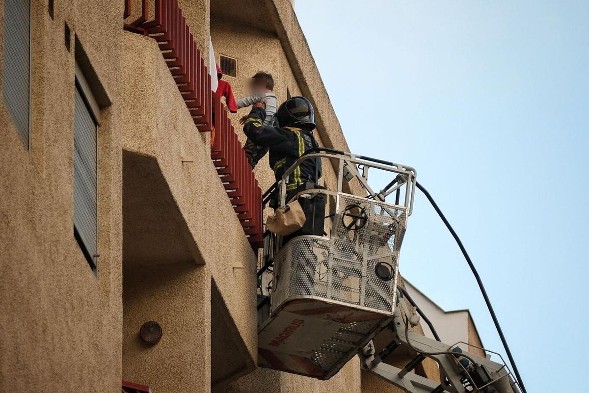 Incendio en una vivienda en La Laguna