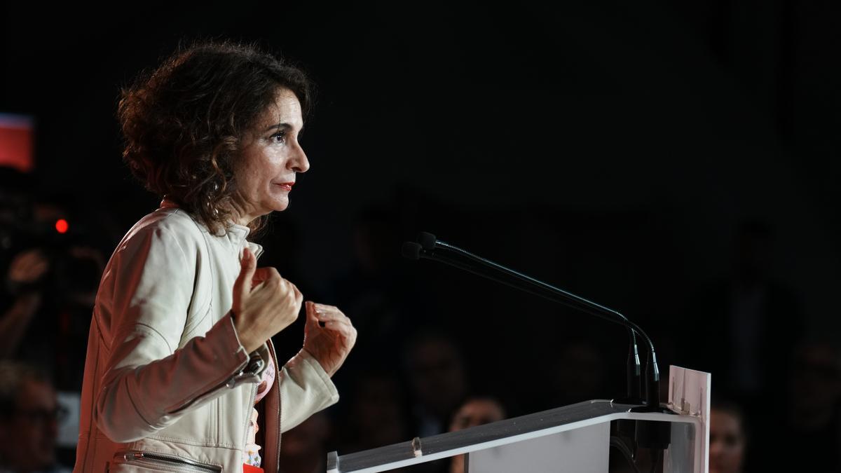 La vicesecretaria general del PSOE y vicepresidenta primera del Gobierno, María Jesús Montero.