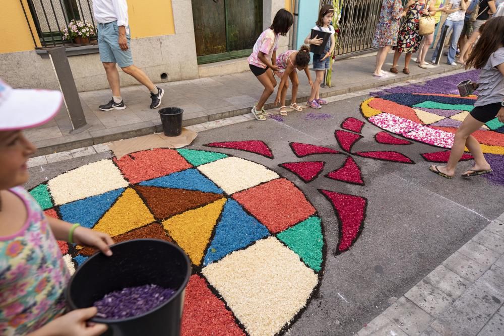 Catifes florals a Blanes.