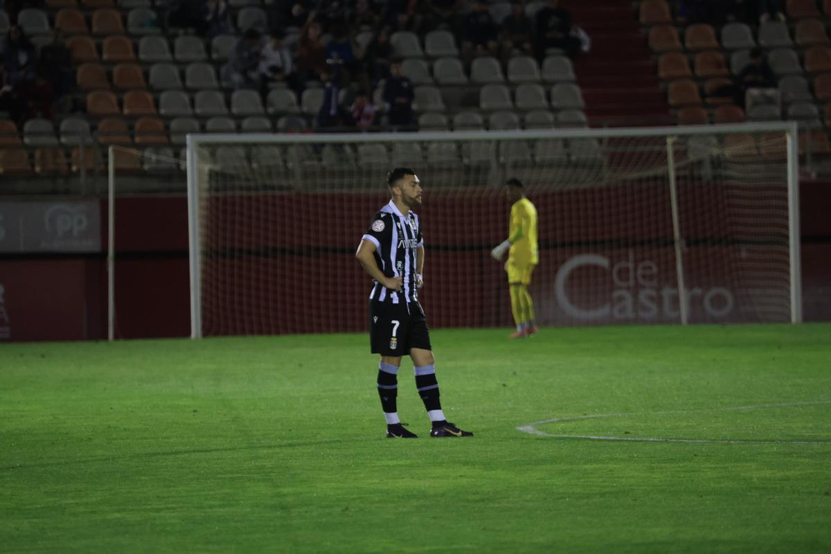 Yanis Rahmani, durante el encuentro frente al Algeciras