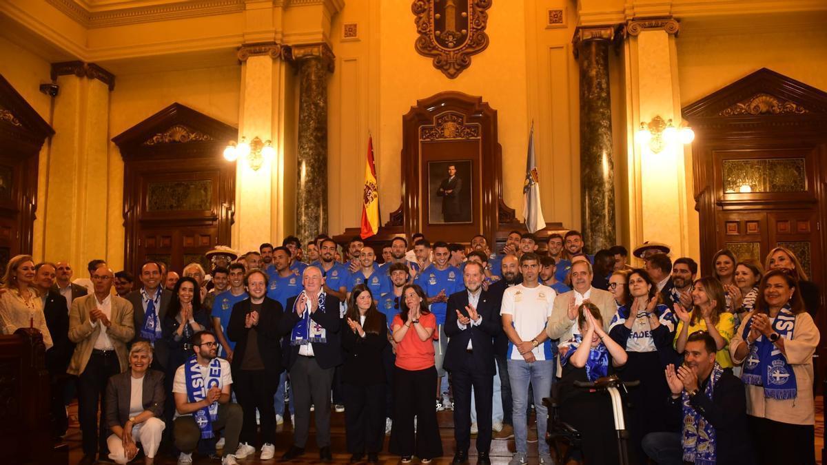 Escotet, tras el ascenso en el Concello de A Coruña: "Cuando el Deportivo avanza unido a su ciudad, lo hace su identidad y orgullo"