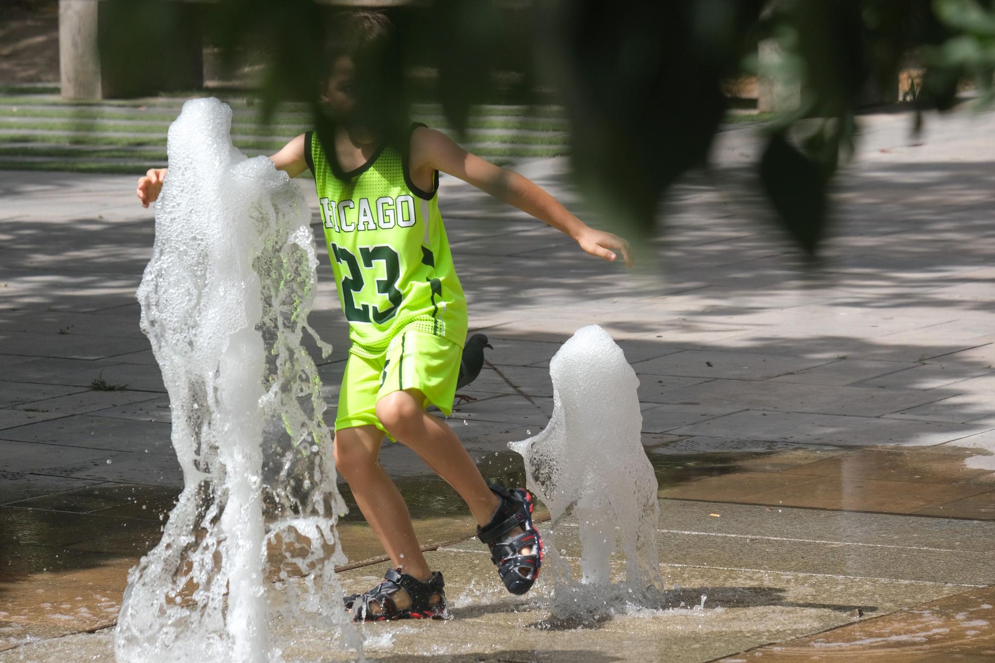 Así se está viviendo la ola de calor extremo en Elda