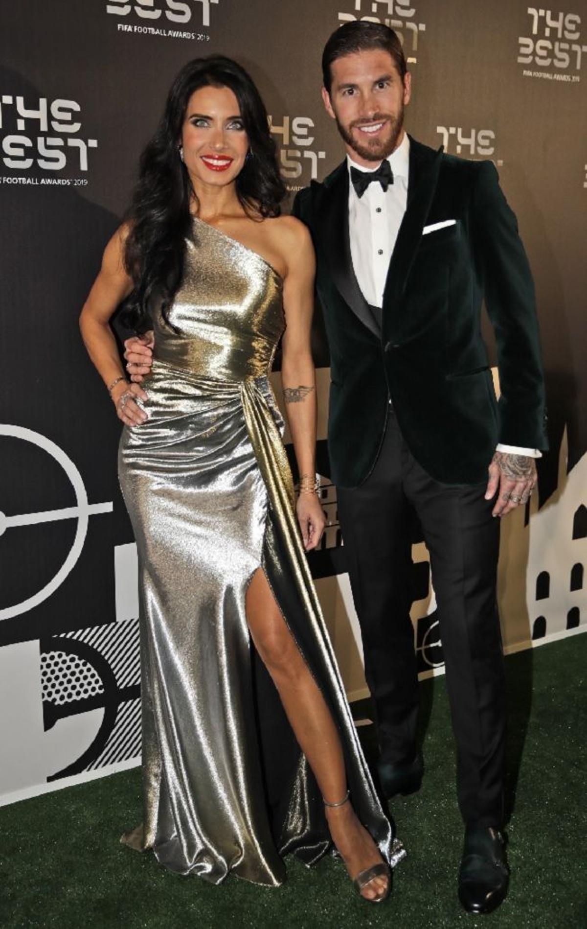 Pilar Rubio en los Premios The Best 2019 con vestido de Pronovias