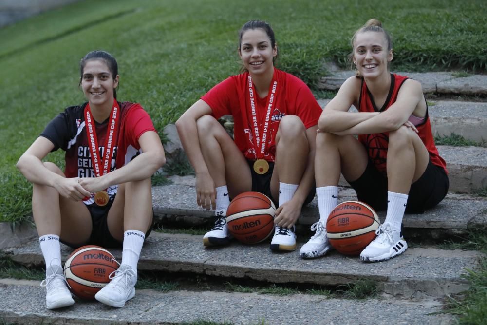 Les gironines que han guanyat l'or a l'Europeu de bàsquet 3x3 sub-18