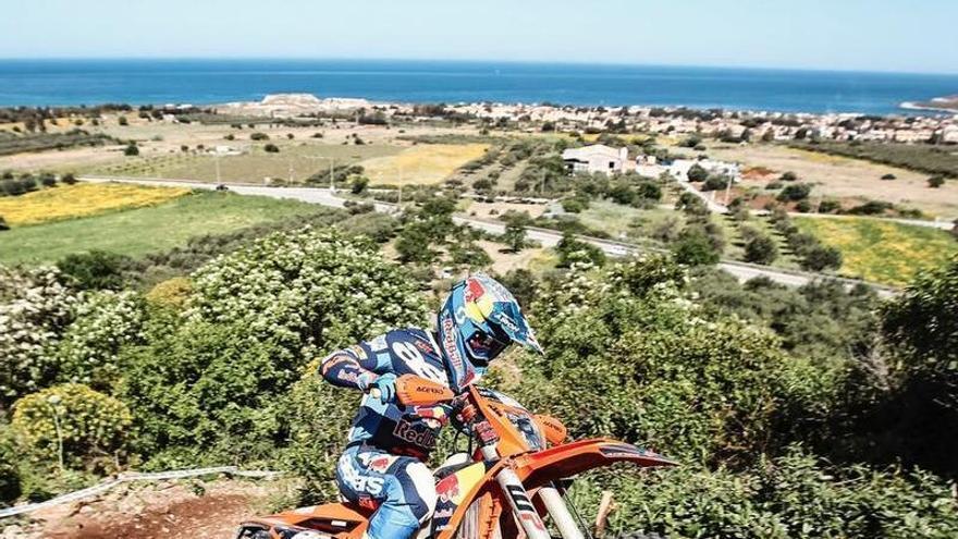 Josep Garcia, de Súria, queda fora del podi del segon dia, però conserva el lideratge en el Mundial d'EnduroGP