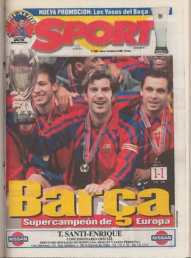 1998 - Los culés conquistan la Supercopa de Europa