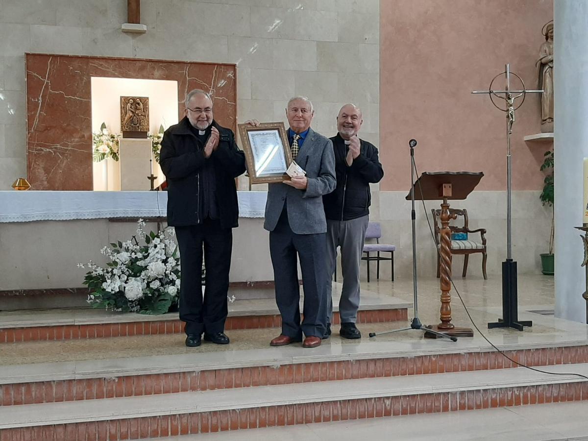 Por la izquierda, Jesús Sanz Montes, César Sánchez y José Julio Velasco