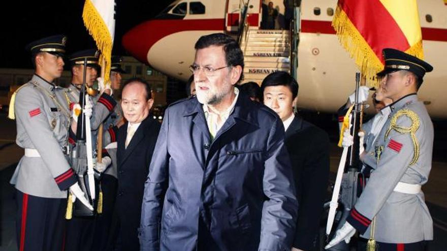 Mariano Rajoy, a su llegada a la cumbre de seguridad nuclear que se celebra en Corea del Sur.