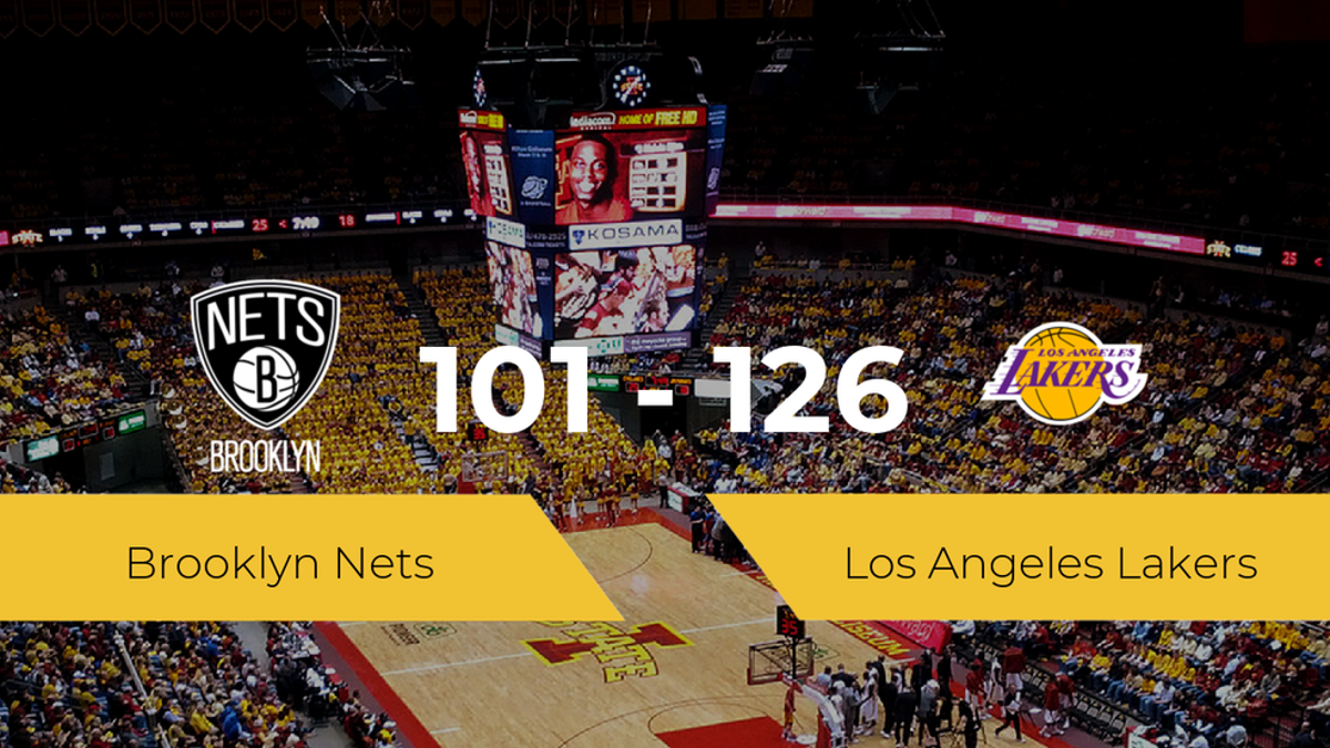 Los Angeles Lakers logra derrotar a Brooklyn Nets (101-126)