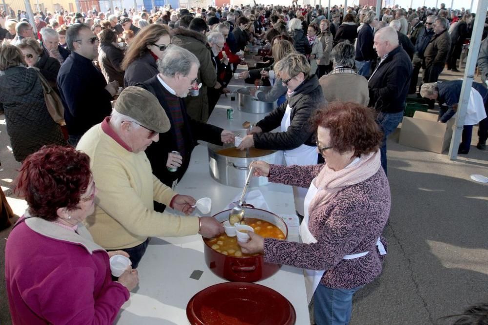 Degustación de pelotas por el Día de San Fulgencio en Pozo Estrecho