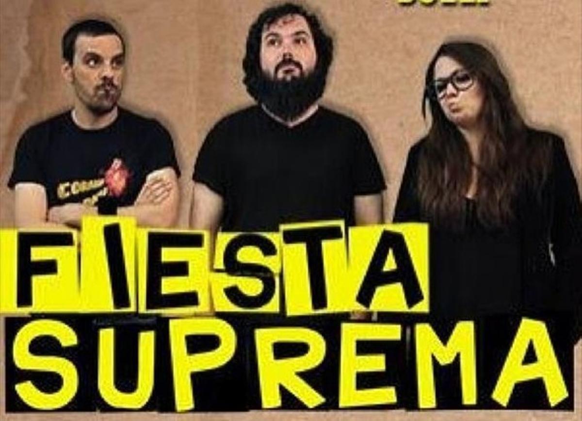 Roc, Loulogio i Bolli, els presentadors del programa de La 2 ’Fiesta suprema’. Roc, Loulogio i Bolli, els presentadors del programa de La 2 ’Fiesta suprema’.