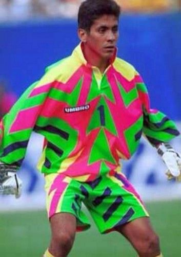 El portero mexicano Jorge Campos se vistió así en el Mundial de 1994.