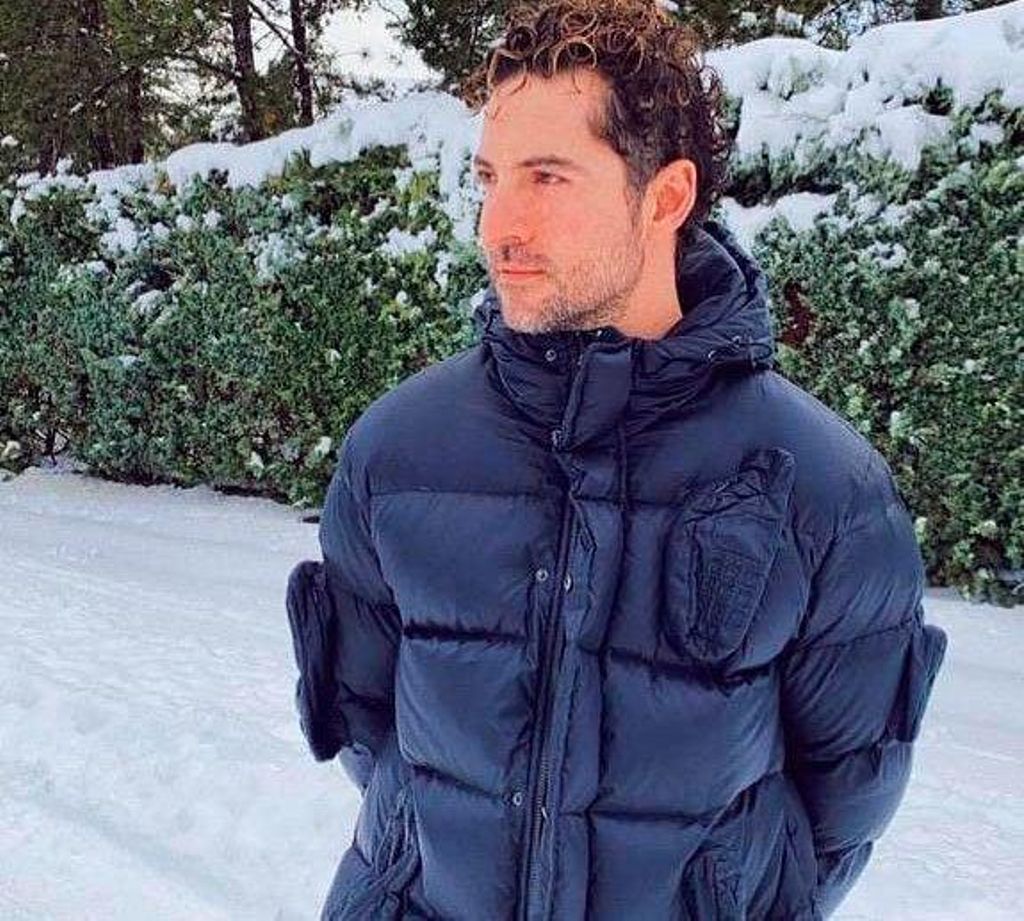 David Bisbal y su foto en la nieve