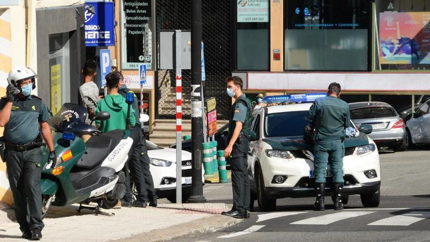 El momento de la detención de los menores. // G.Núñez