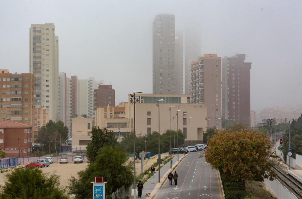 Niebla en Benidorm