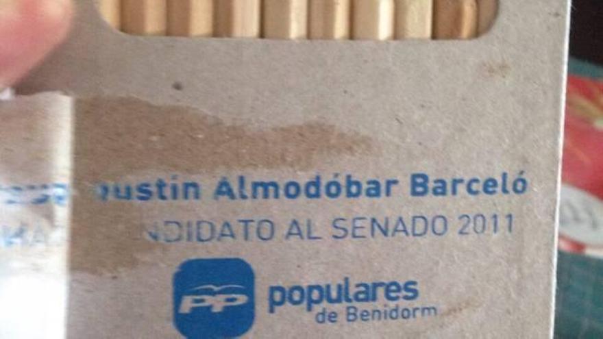 El PP de Benidorm recicla material de otras campañas