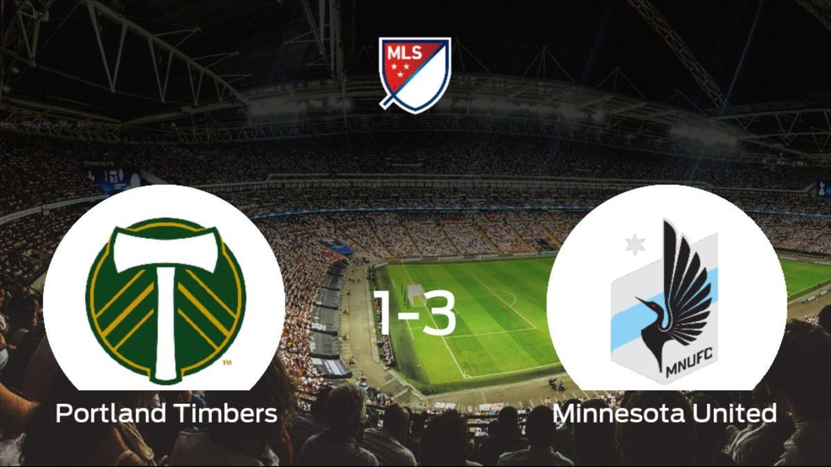 El Minnesota United aprovecha la segunda parte para ganar al Portland Timbers (1-3)