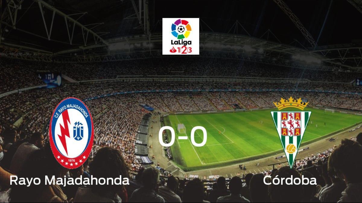 El Rayo Majadahonda y el Córdoba empatan a 0 en el Cerro del Espino