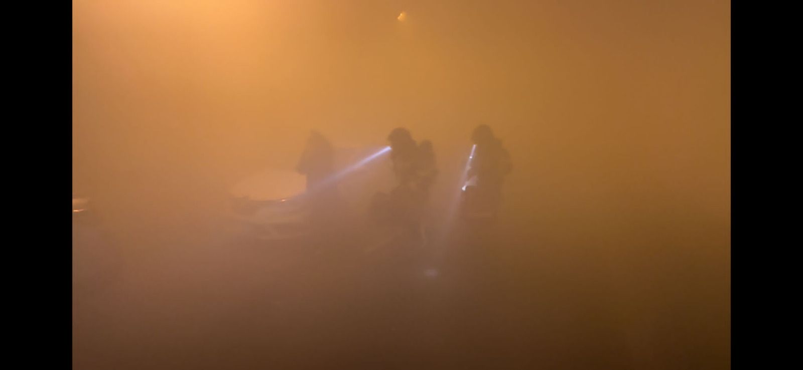 Simulacro en el túnel de Beiramar de Vigo