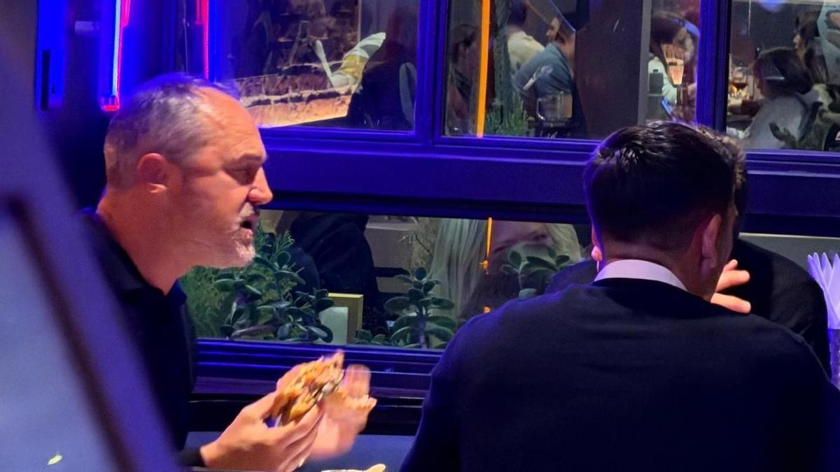 Helguera, ayer, en La Minilla.