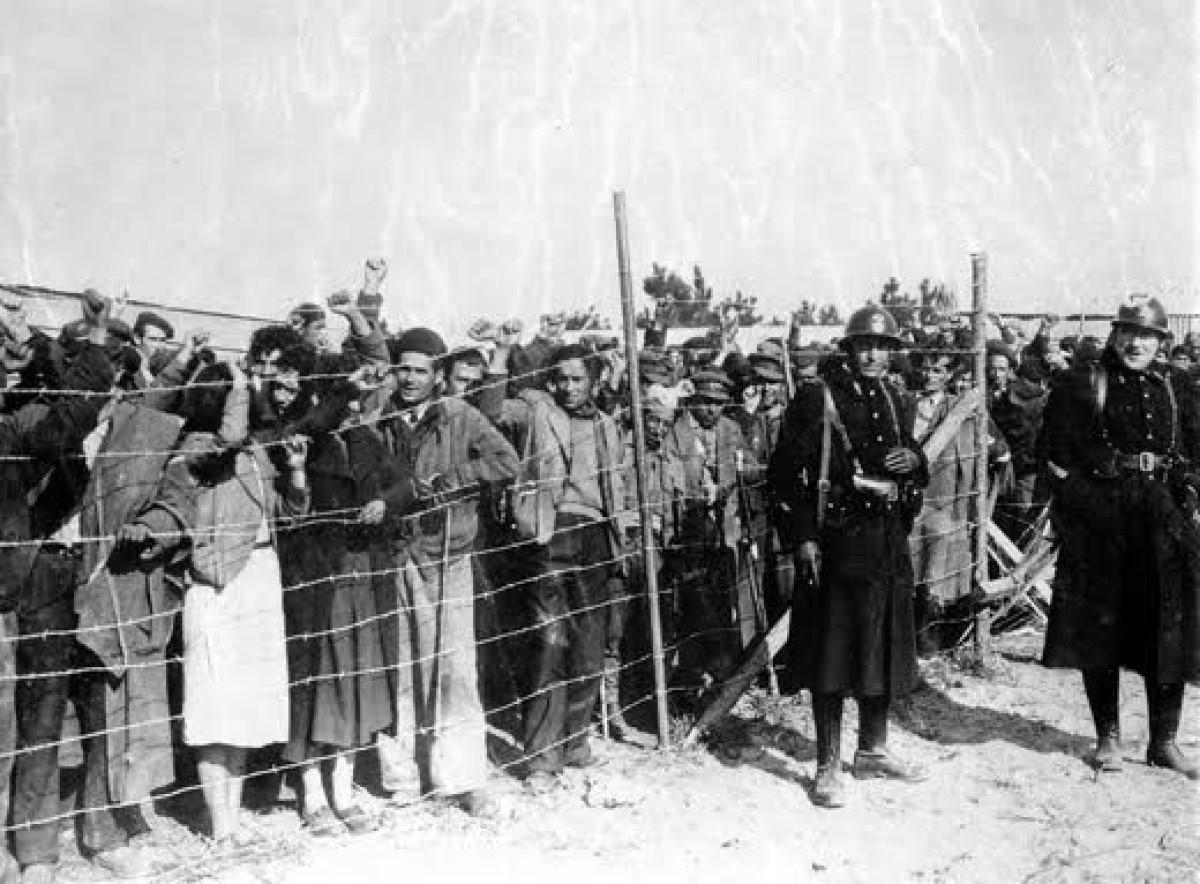 Campo de deportados españoles Árgeles Sur Mer, en la Occitania francesa.