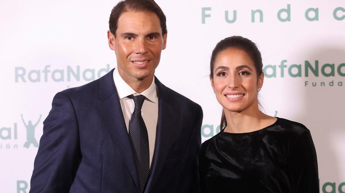 Rafael Nadal y Xisca Perelló en un acto de la Fundación Rafa Nadal.