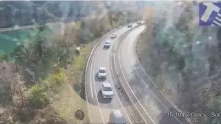 Segon dia de cues quilomètriques en l'operació sortida del pont de desembre a la Catalunya central