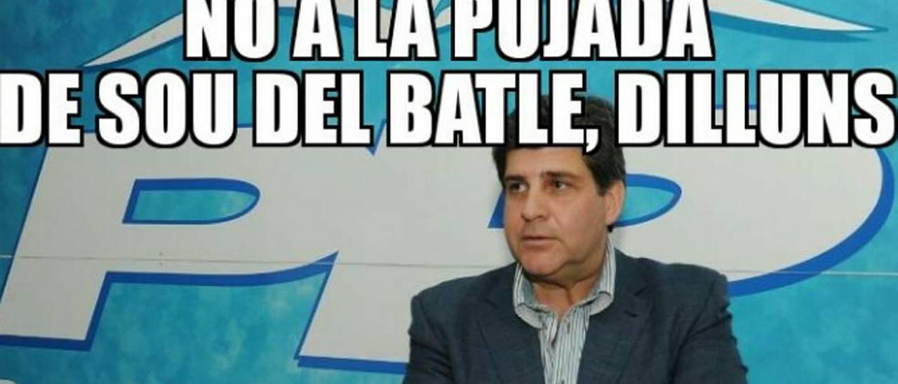 El ´meme´ convocando a la protesta contra la subida de sueldo de Rosselló.