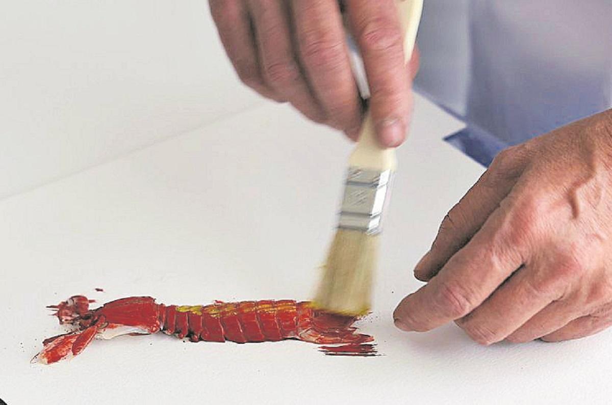 El taller de Ximo Canet con la técnica japonesa 'Gyotaku'.