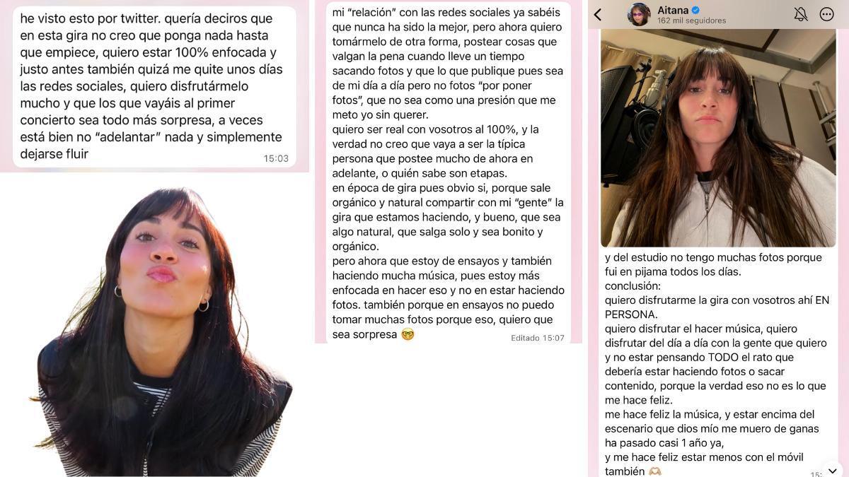 mensajes aitana canal WhatsApp