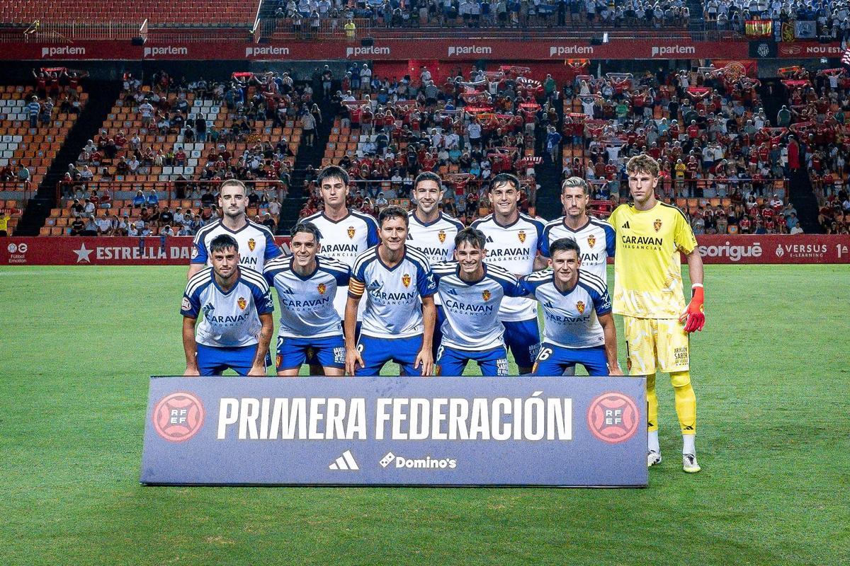 El once inicial con el que Ibai Gómez debutó en la Liga en Tarragona.