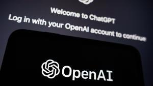 Una pantalla de OpenAI.