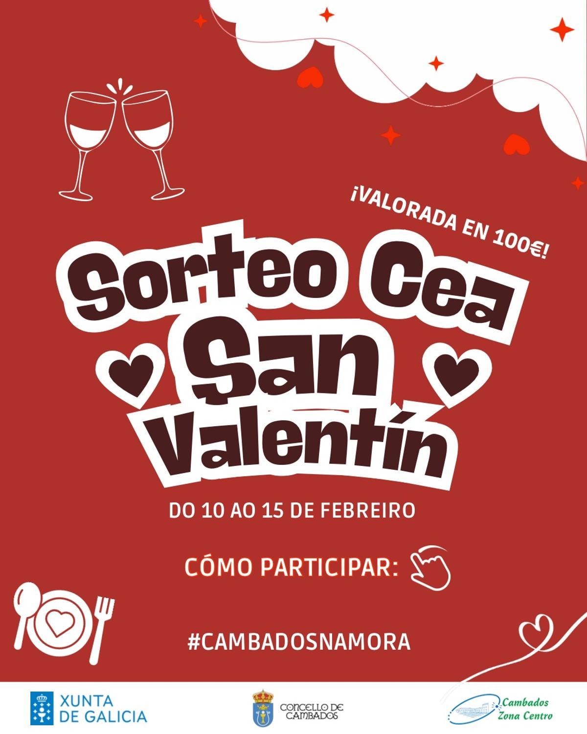 El cartel de Cambados Zona Centro.