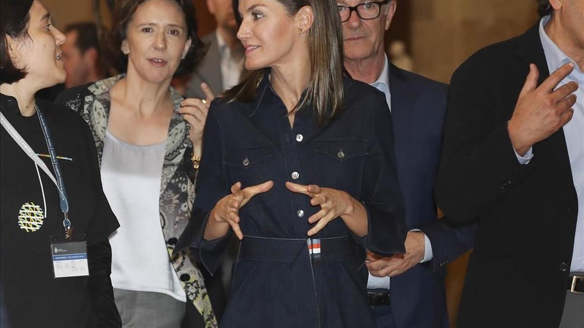 Letizia, recibida entre vítores en Asturias