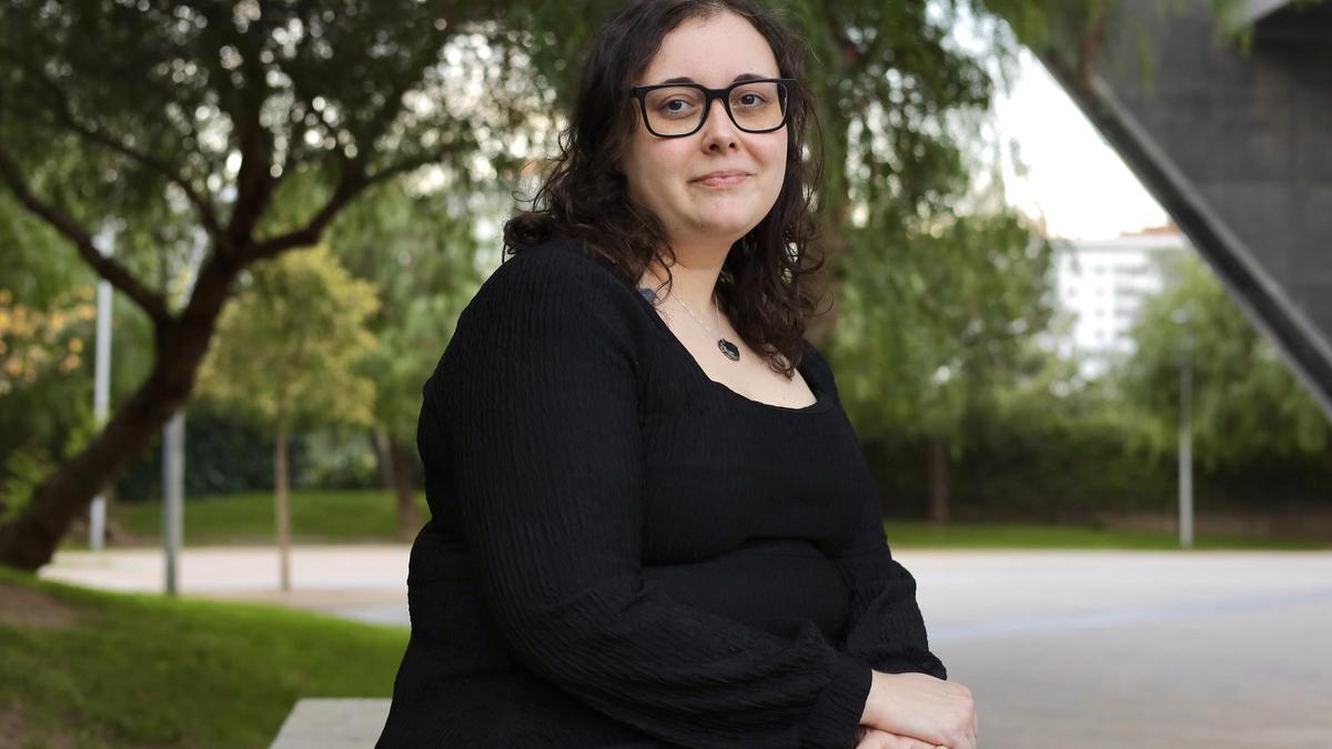 Deborah López, ayer jueves, minutos antes de la charla en el CaixaFórum