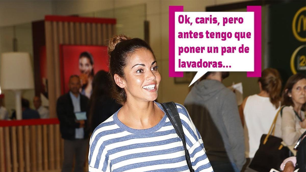 Lara Álvarez tiene que poner lavadoras