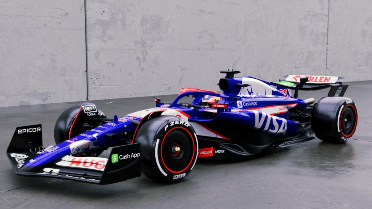 El coche de Ricciardo y Tsunoda, ahora como VISA CashAPP RB Team