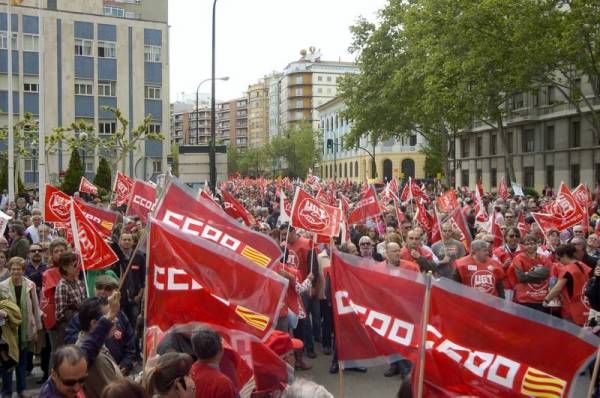Manifestación contra los recortes en Zaragoza