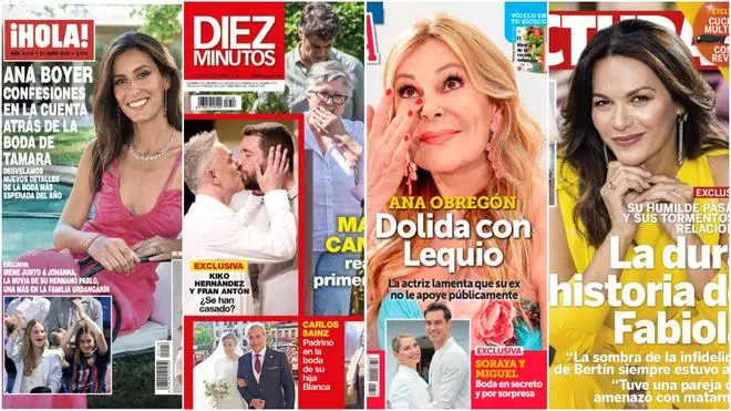 Todo sobre los famosos en las portadas del corazón de hoy, 14 de junio