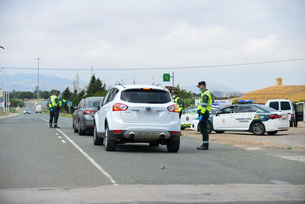 Controles policiales en La Manga