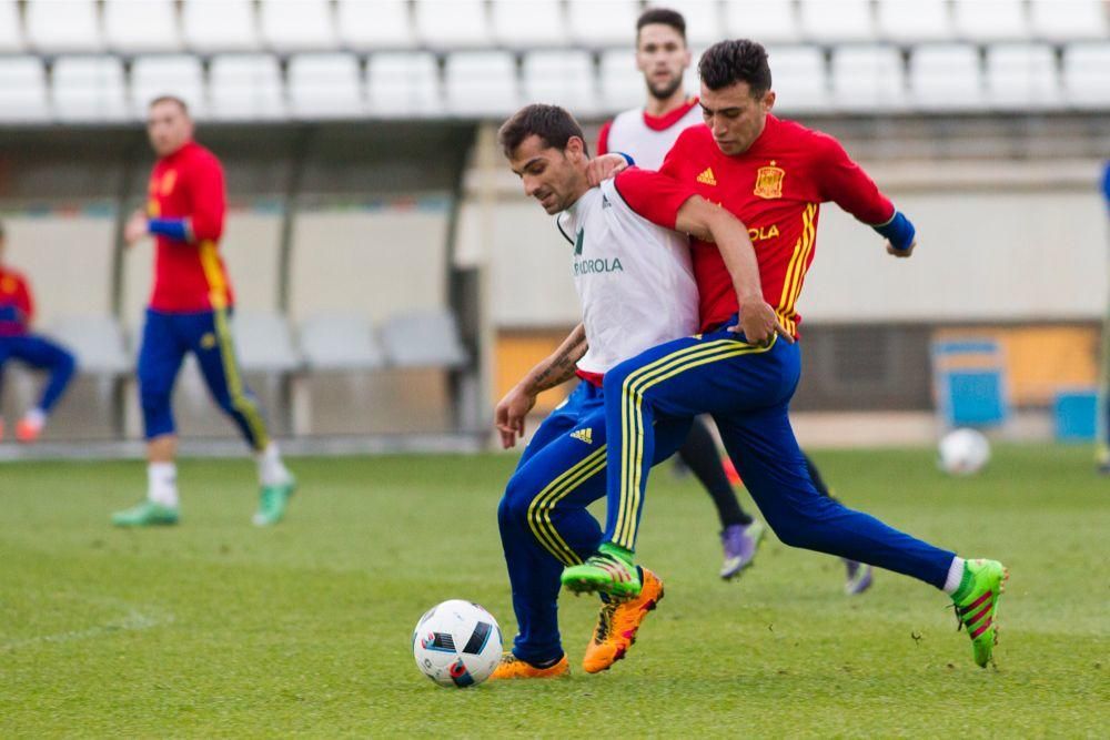 Entrenamiento de la Selección Sub-21 en Murcia