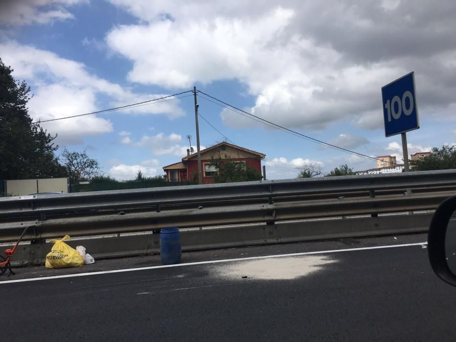 Accidente de tráfico en la ronda de Oviedo