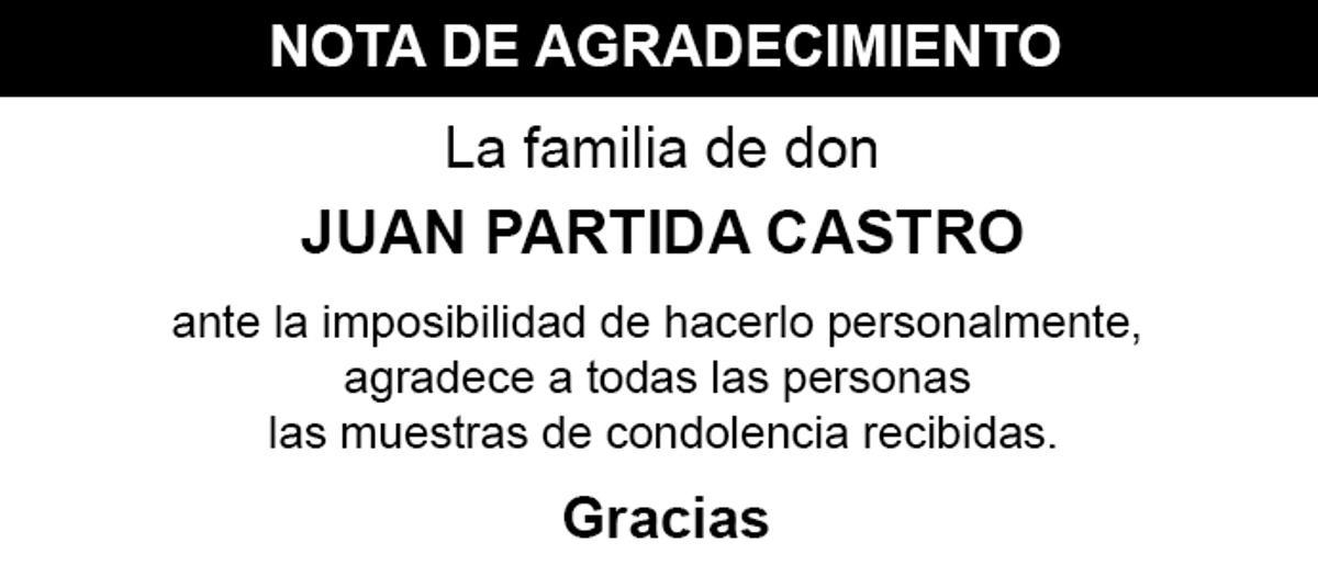 Nota Juan Partida Castro