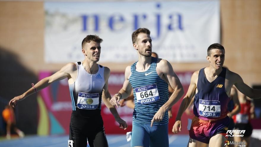 Katir se cuelga la plata en 1.500 y Mariano García es bronce en los 800 del Campeonato de España